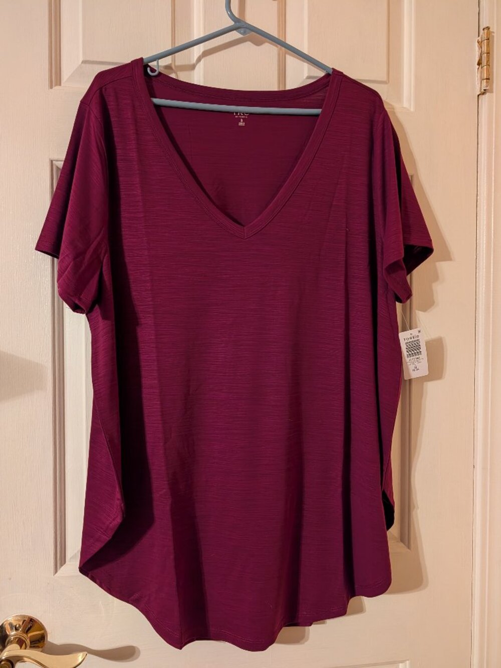 Tru By Torrid Yocell Tunic Plum Caspia ~ 3/3X/22-24 NWT
